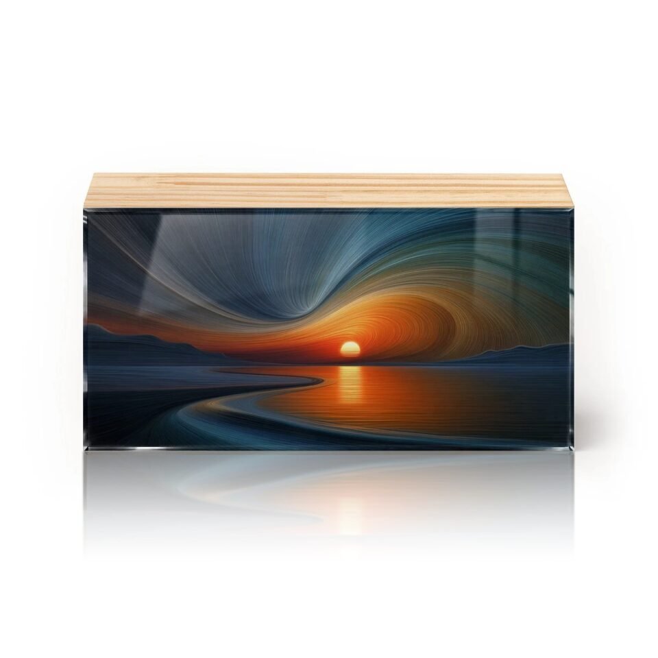 Totem Decorativo 'Curvas no horizonte'