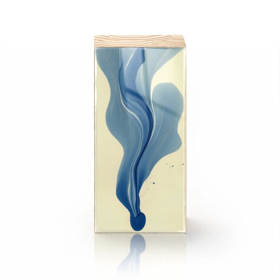 Totem Decorativo 'Sopro Azul'