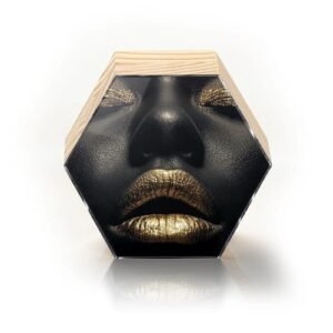 Totem Decorativo 'Ouro Silenciado'