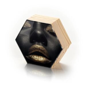 Totem Decorativo 'Ouro Silenciado'