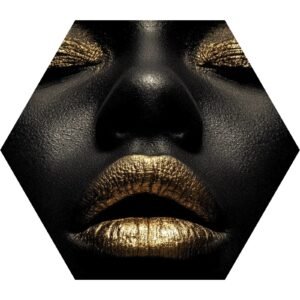 Totem Decorativo 'Ouro Silenciado'