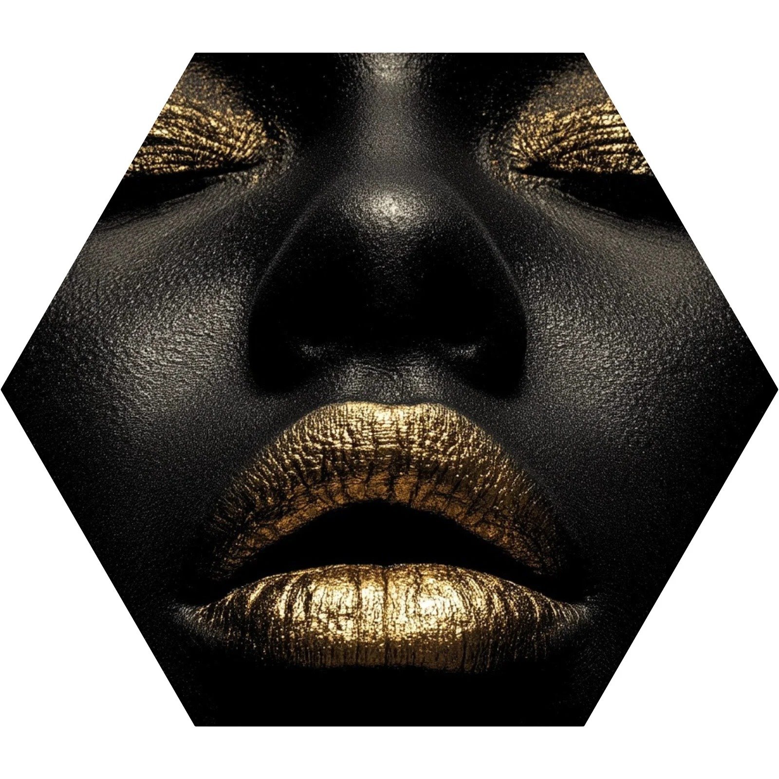 Totem Decorativo 'Ouro Silenciado'
