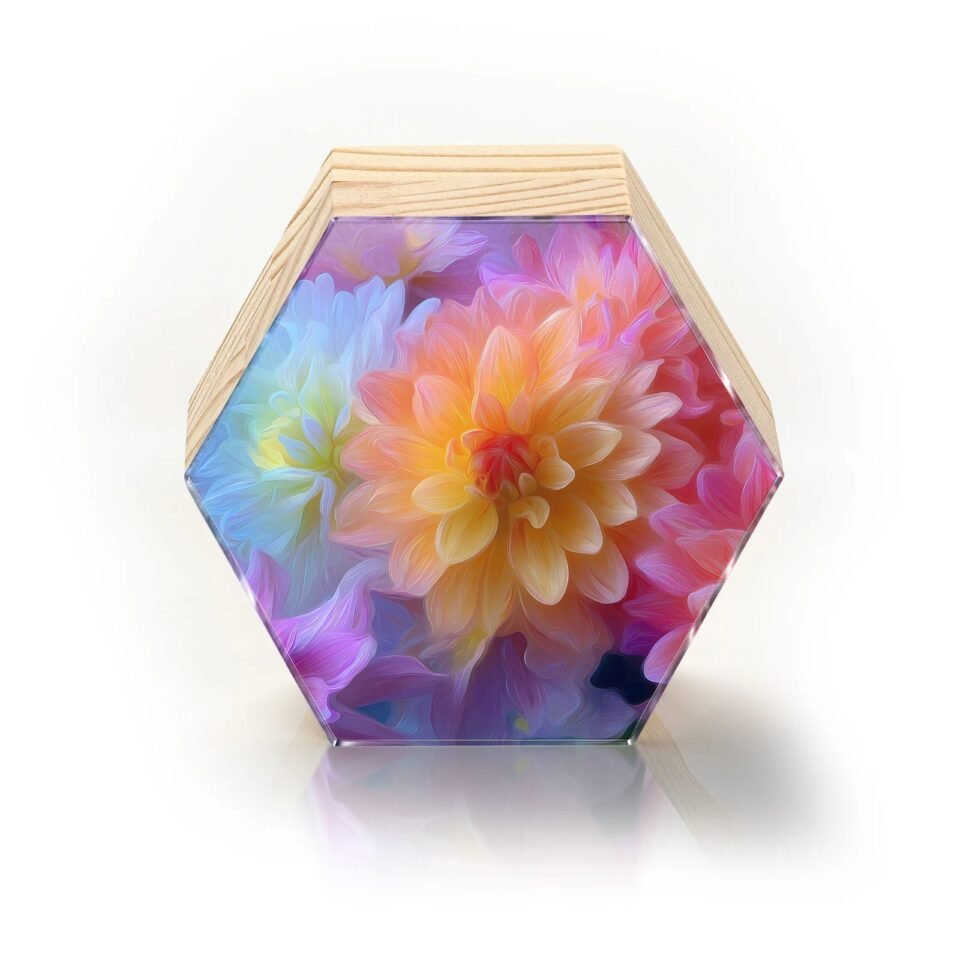 Totem Decorativo 'Flores de Luz'
