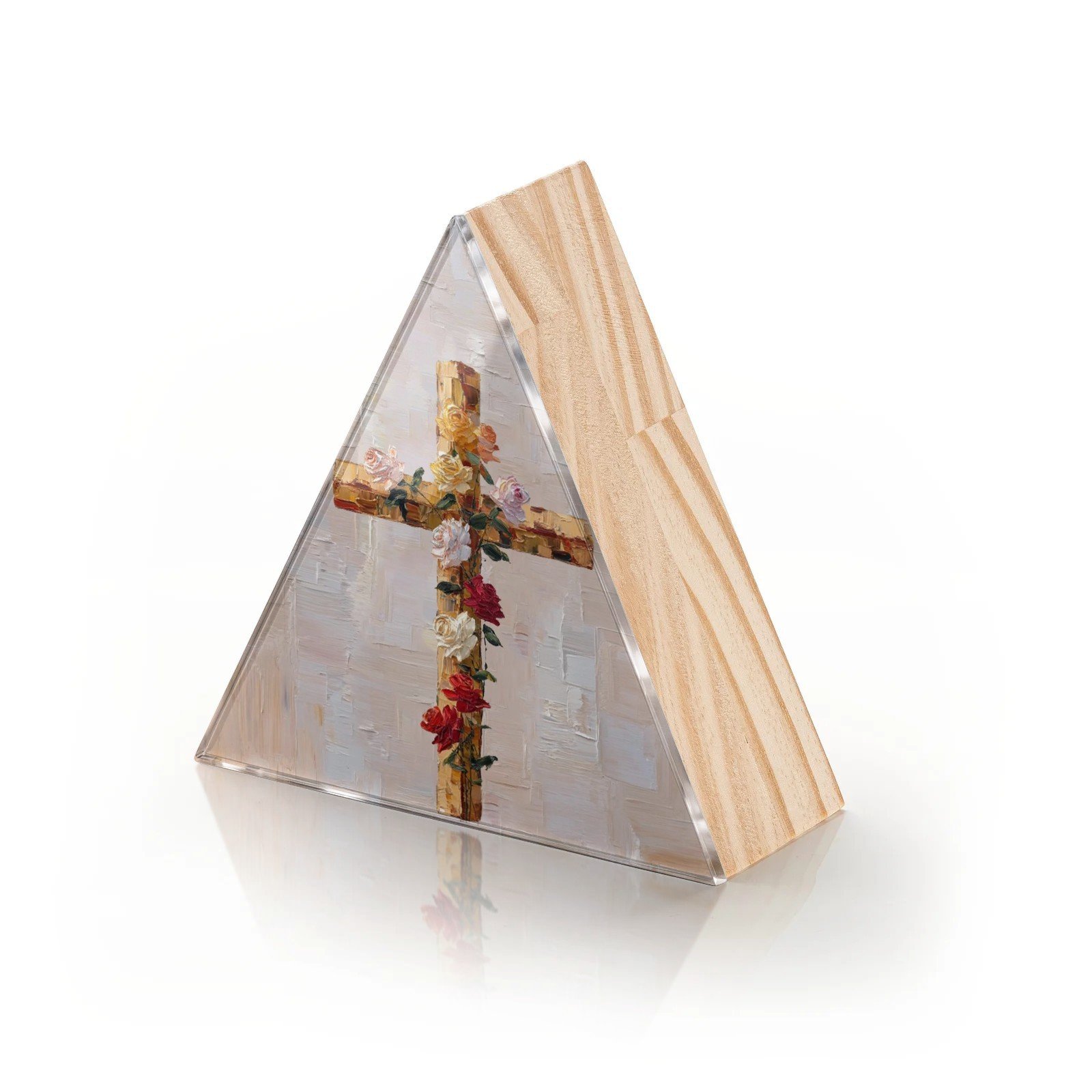 Totem Decorativo 'Fé em Flor'