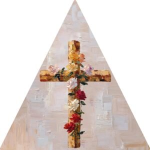 Totem Decorativo 'Fé em Flor'