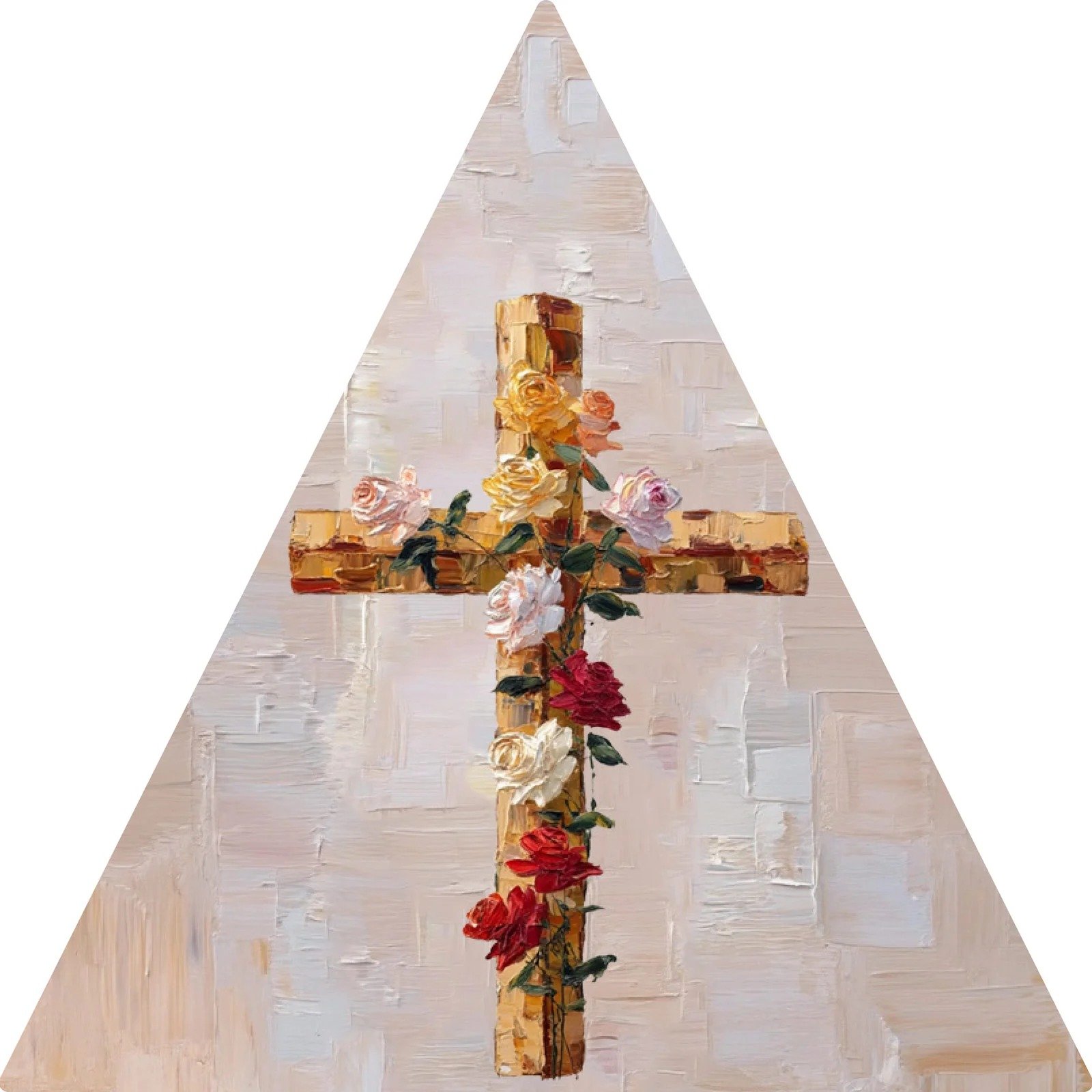 Totem Decorativo 'Fé em Flor'