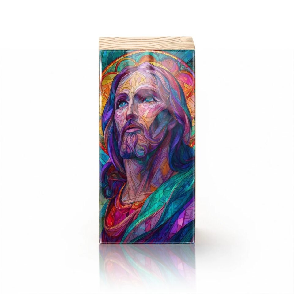 Totem Decorativo 'Cristo da Luz Eterna'