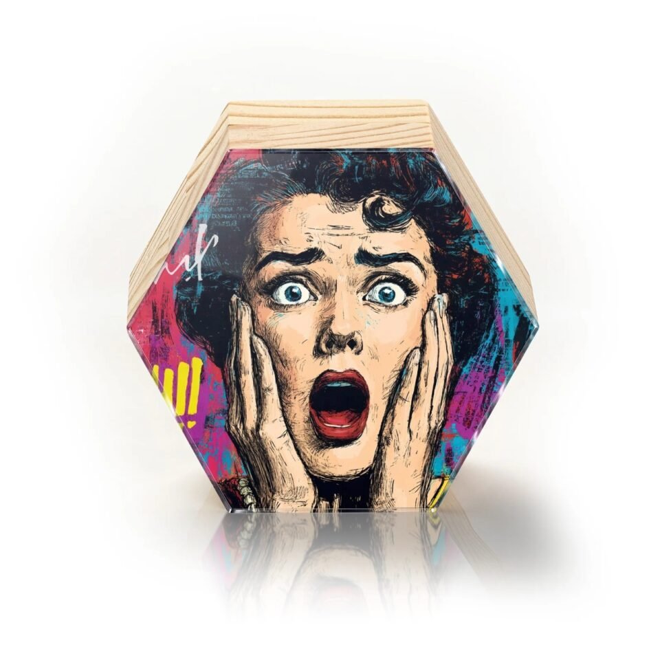 Totem Decorativo 'Alerta Pop'