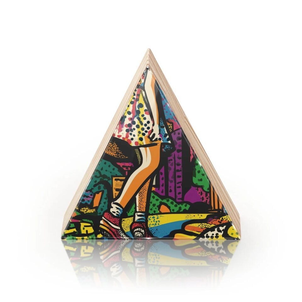 Totem Decorativo 'Passos de Cor'
