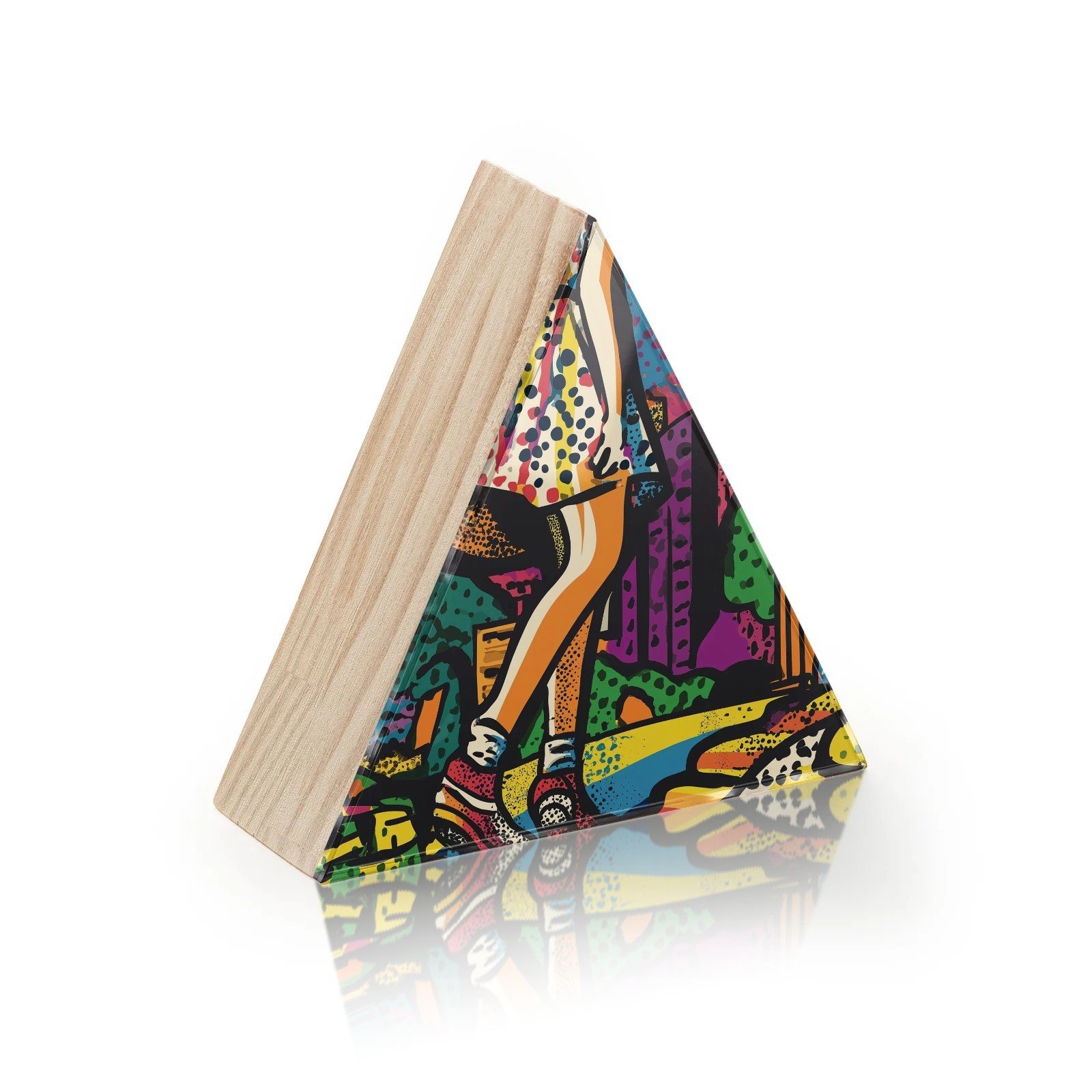 Totem Decorativo 'Passos de Cor'