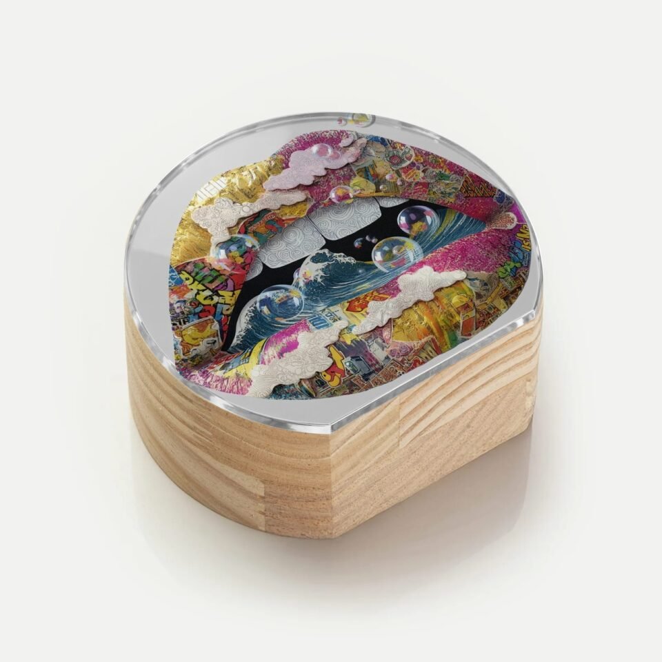Totem Decorativo 'Universo na Boca'