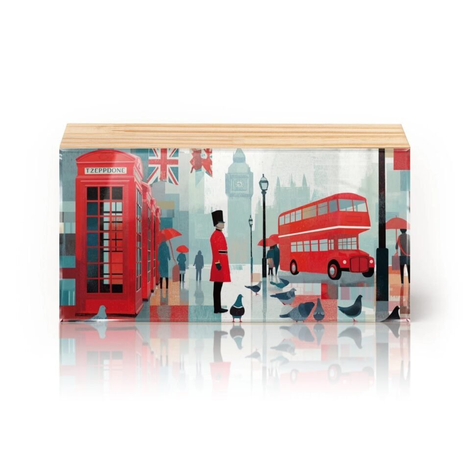 Totem Decorativo 'Londres Pop'