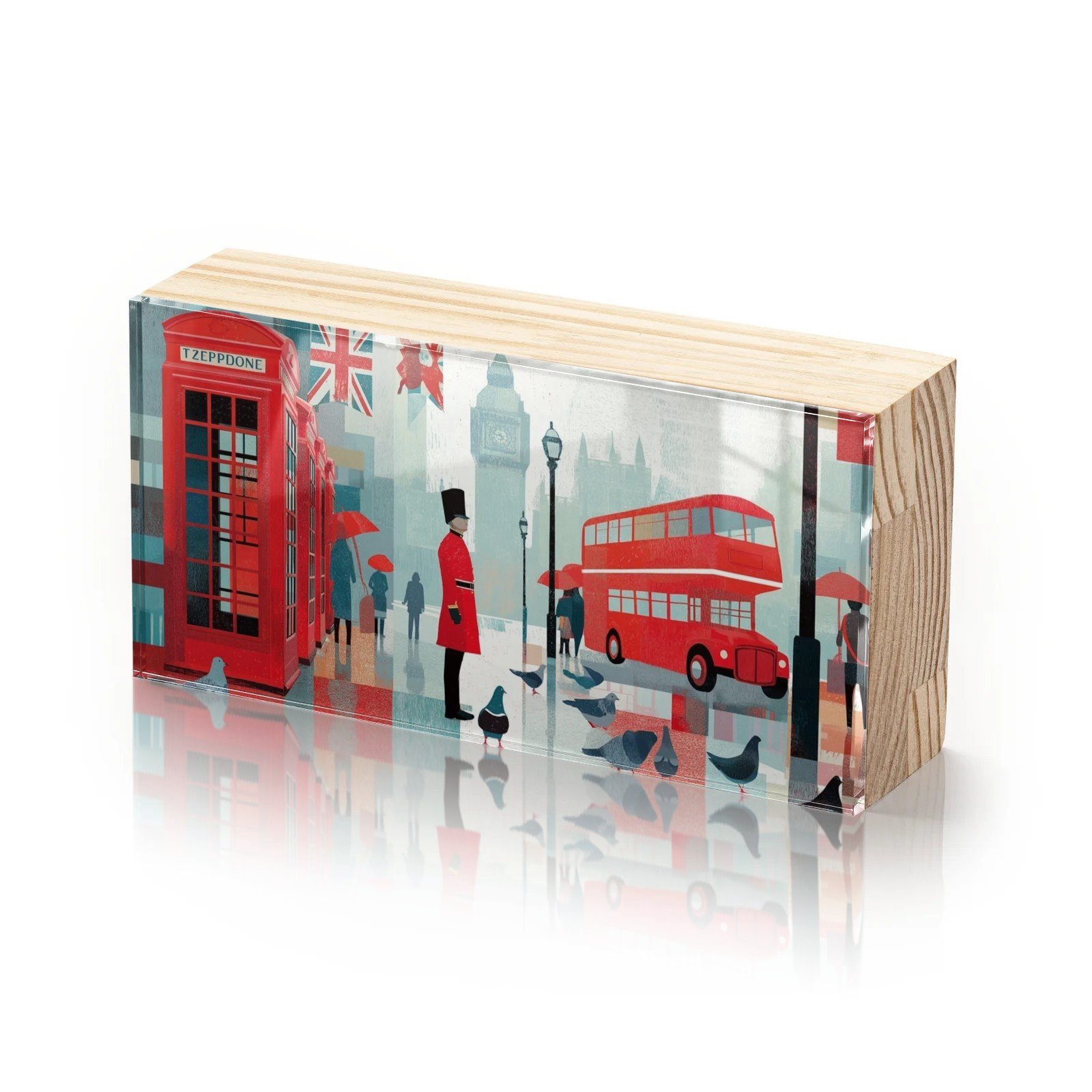Totem Decorativo 'Londres Pop'