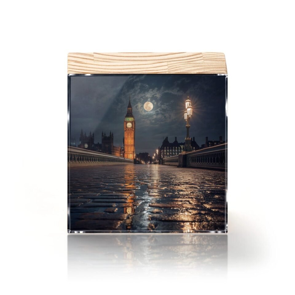 Totem Decorativo 'Noite em Westminster'
