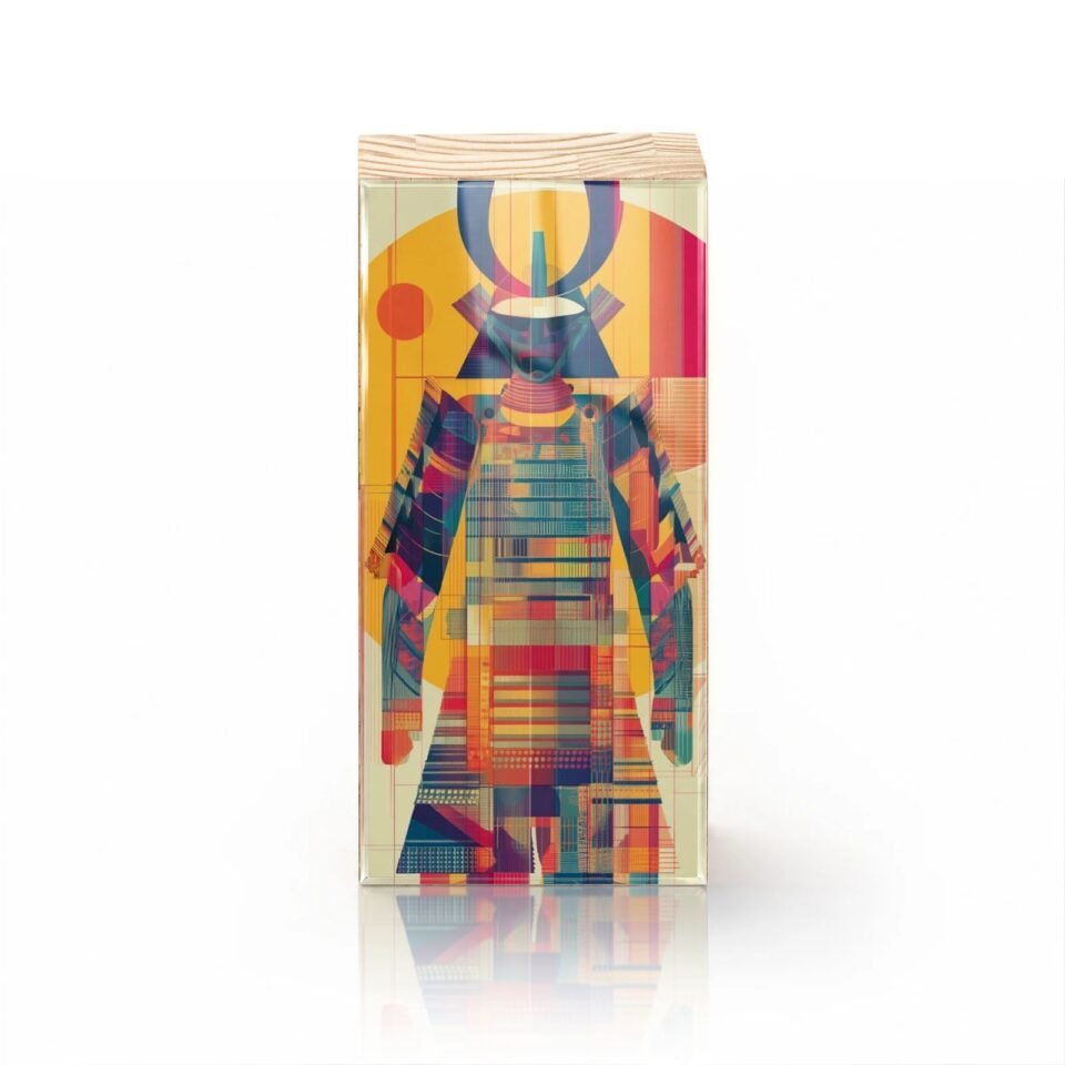 Totem Decorativo 'Código do Guerreiro'