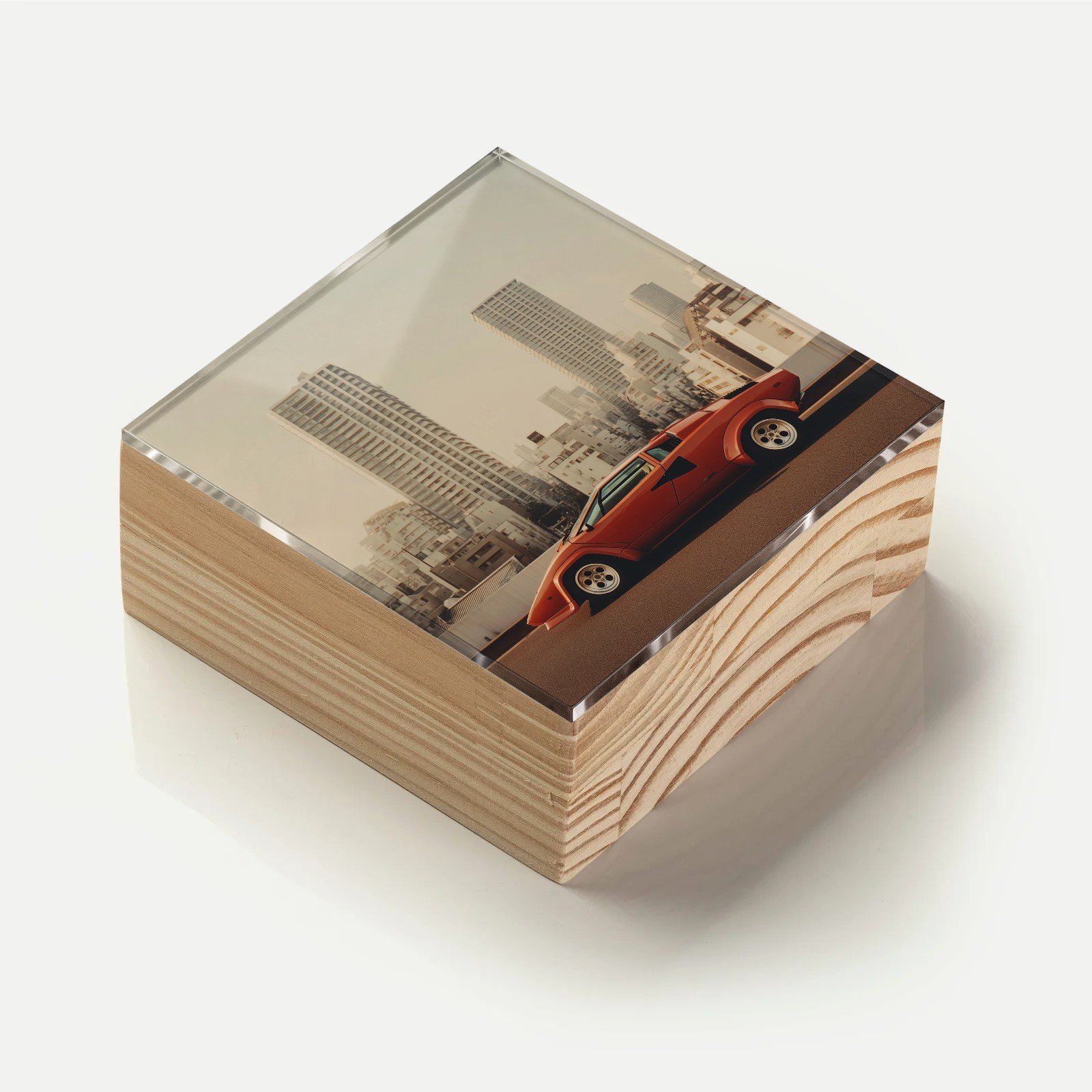 Totem Decorativo 'Corrida Silenciosa'