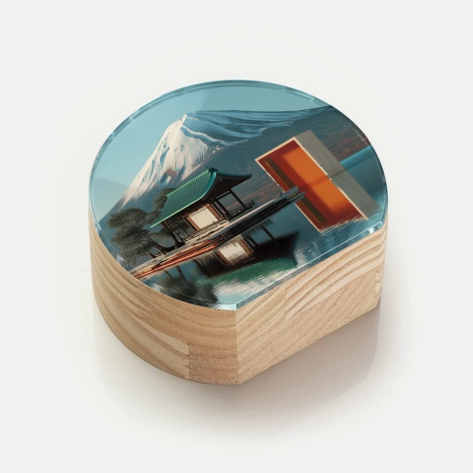 Totem Decorativo 'Portais do Fuji'