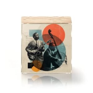 Totem Decorativo 'Jazz em Colagem'