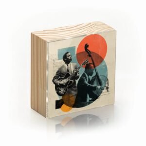 Totem Decorativo 'Jazz em Colagem'