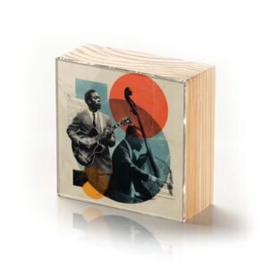 Totem Decorativo 'Jazz em Colagem'