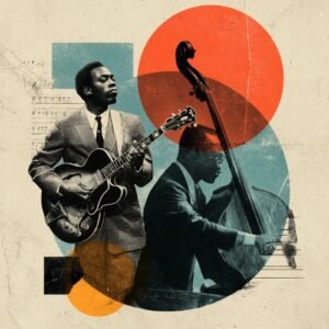 Totem Decorativo 'Jazz em Colagem'