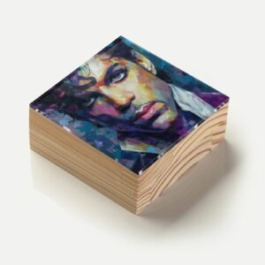 Totem Decorativo 'Alma em Roxo'