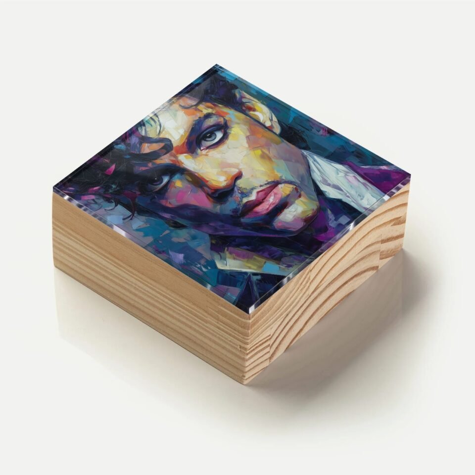 Totem Decorativo 'Alma em Roxo'