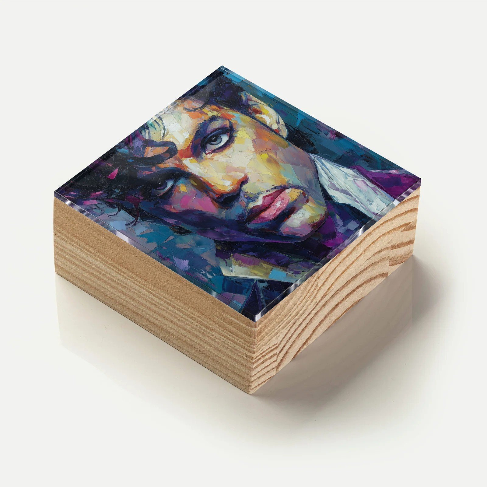 Totem Decorativo 'Alma em Roxo'