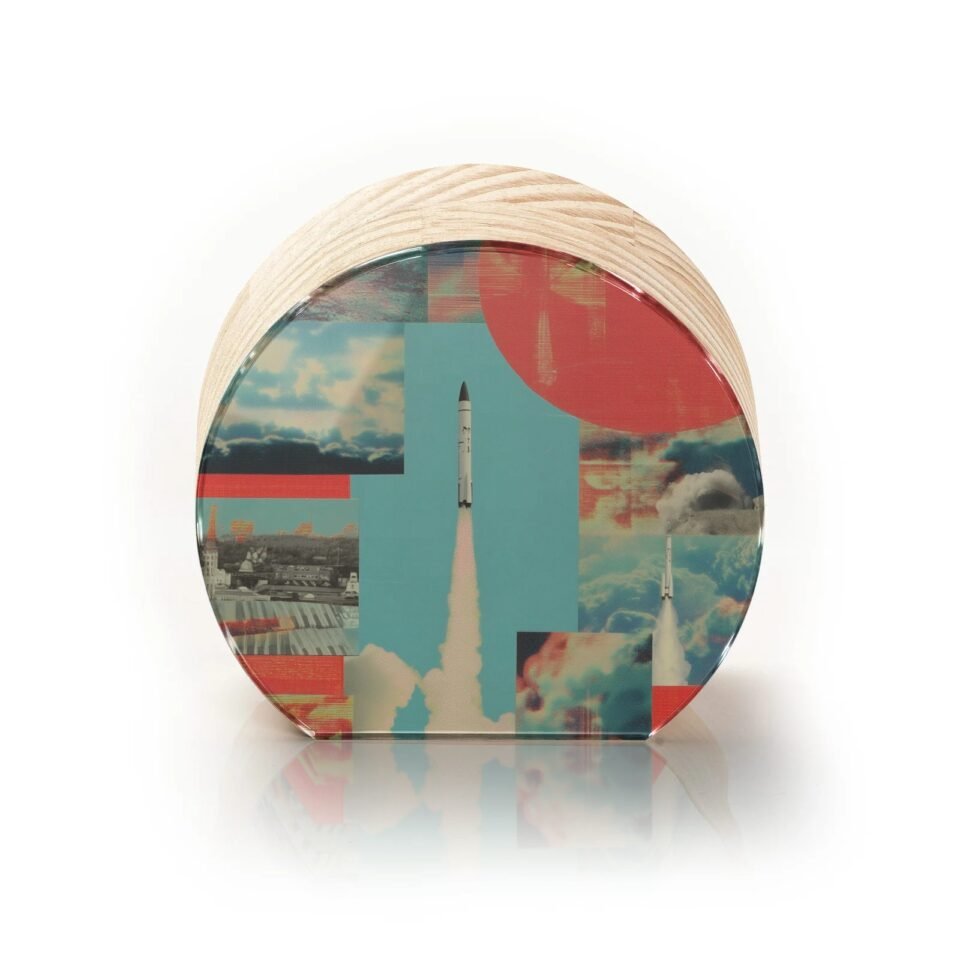 Totem Decorativo 'Horizonte em Ascensão'