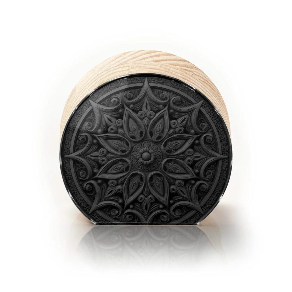 Totem Decorativo 'Flor Obsidiana'