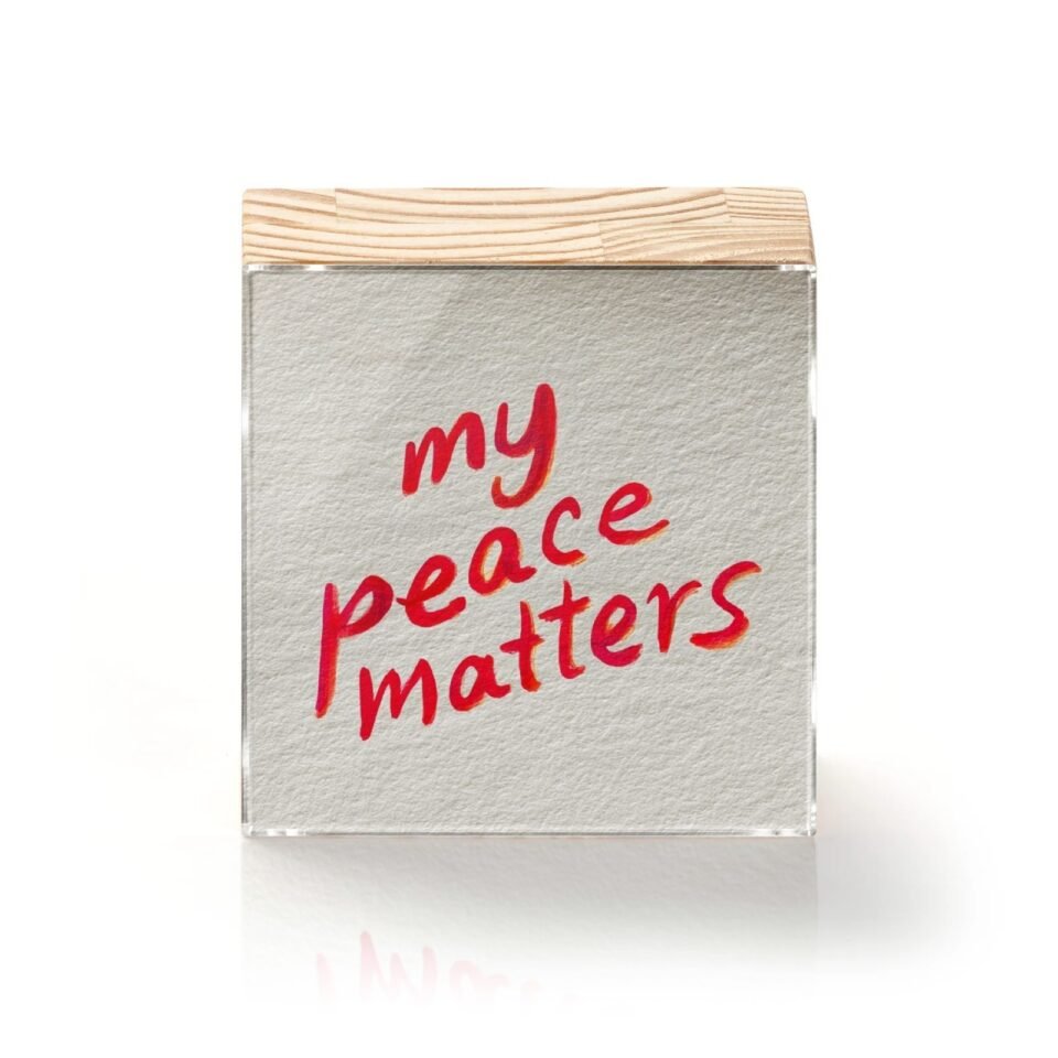 Totem Decorativo 'My Peace Matters'