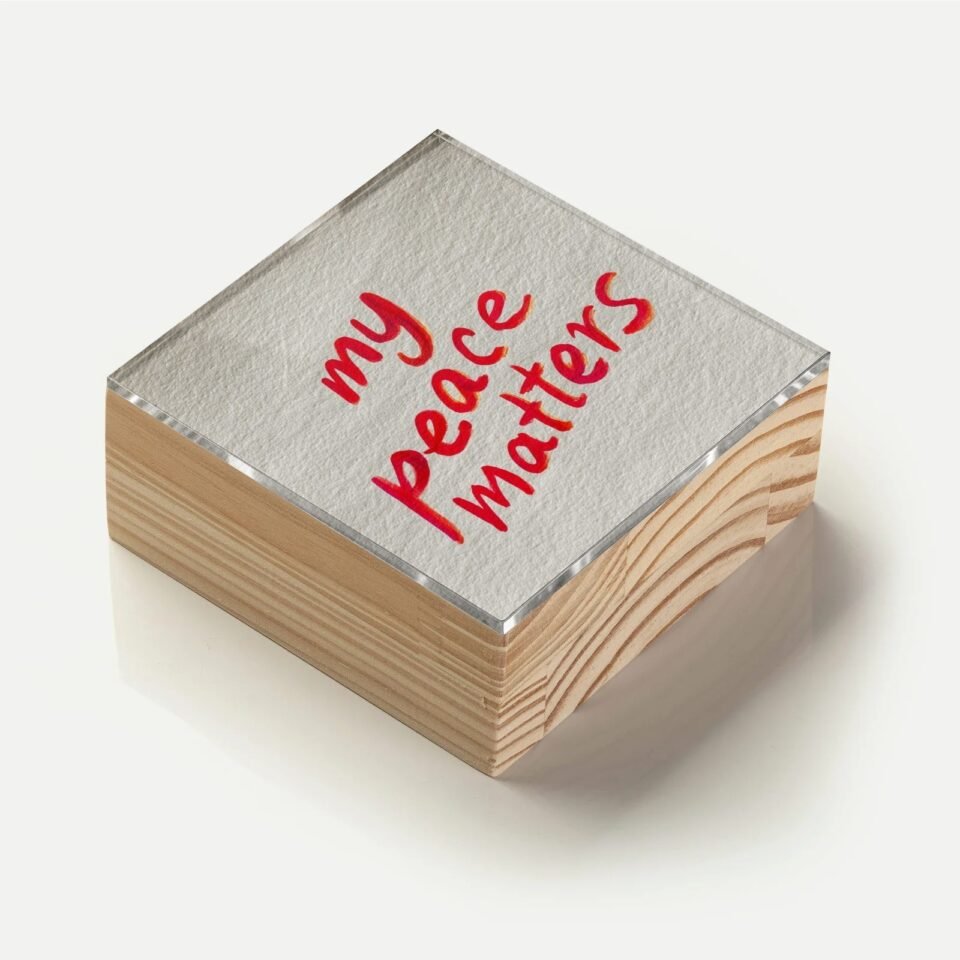 Totem Decorativo 'My Peace Matters'