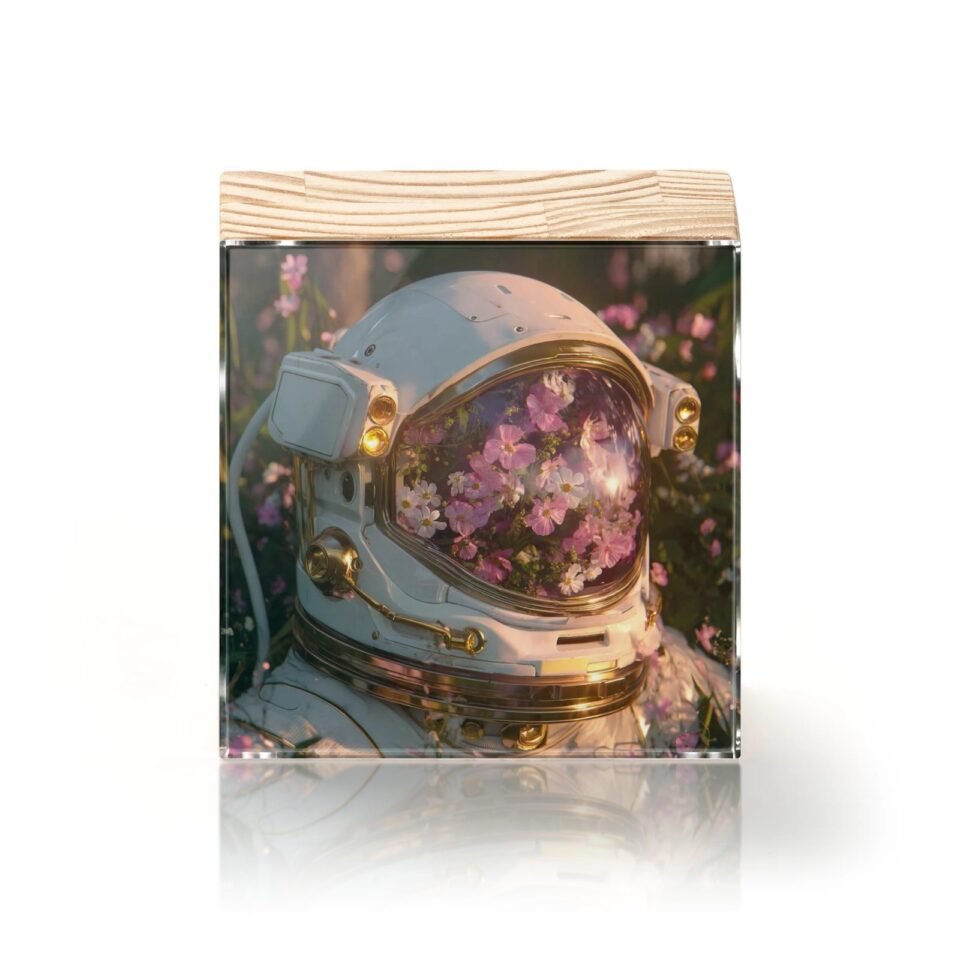 Totem Decorativo 'Flor de Saturno'