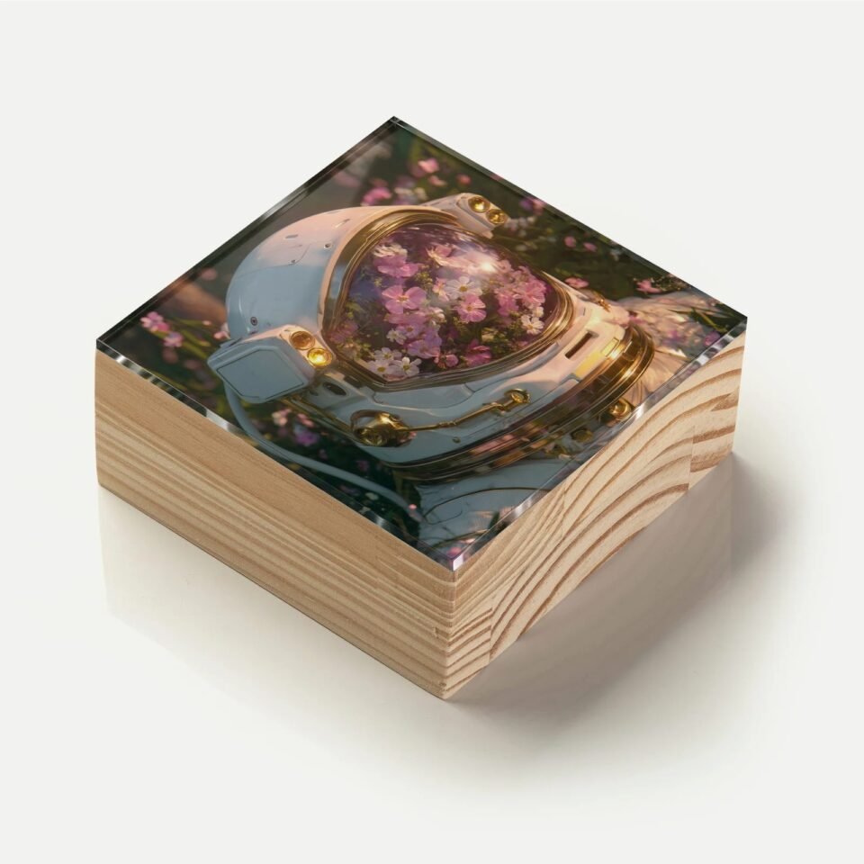 Totem Decorativo 'Flor de Saturno'