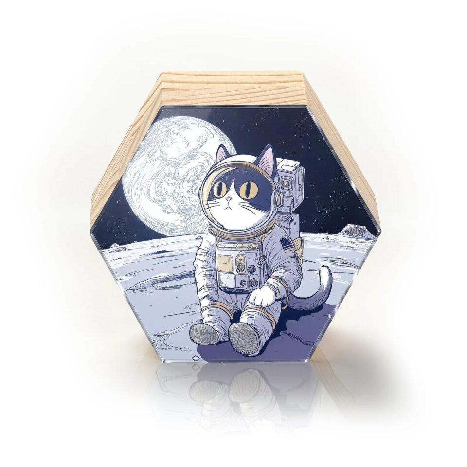 Totem Decorativo 'Comandante Meow'