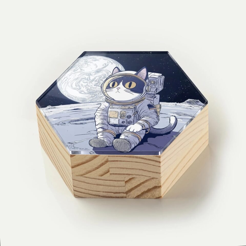 Totem Decorativo 'Comandante Meow'