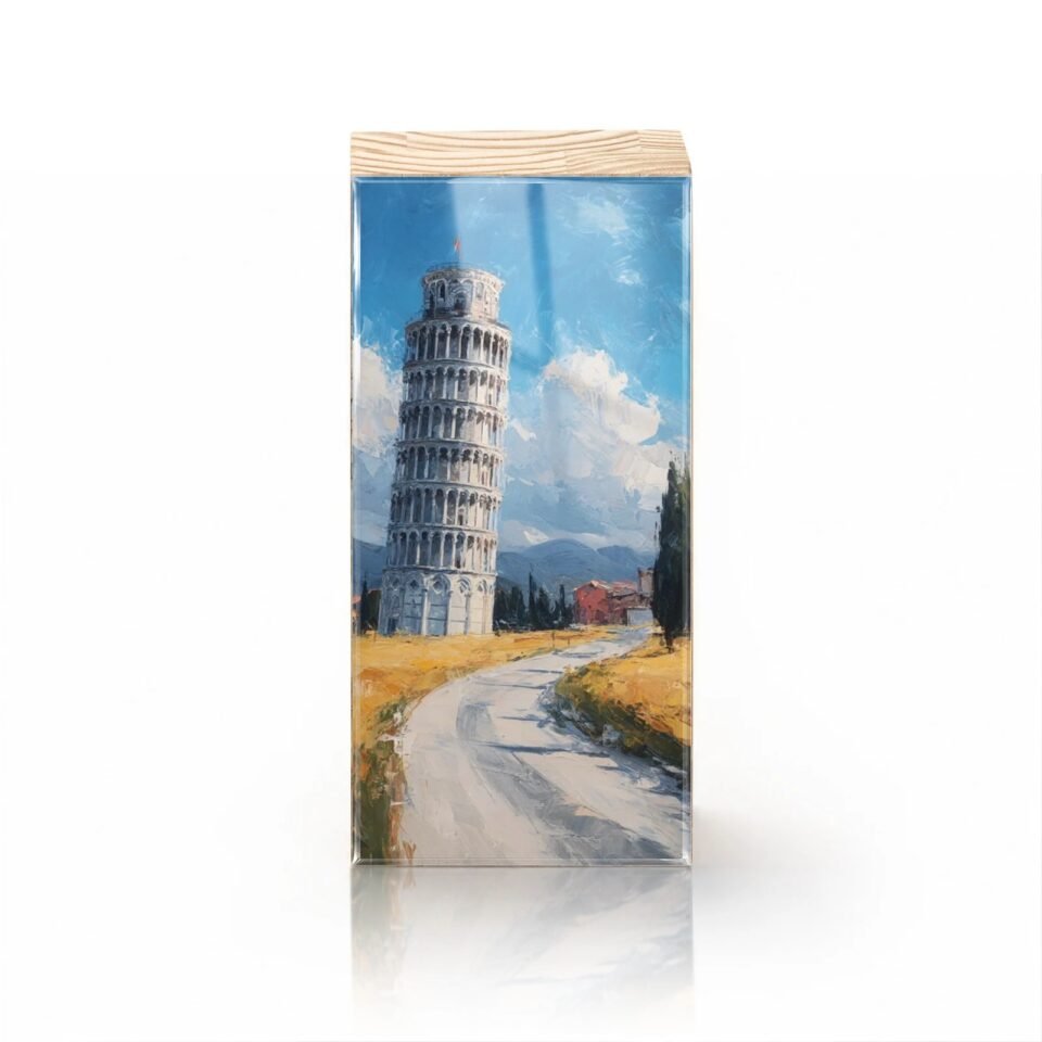Totem Decorativo 'Inclinação de Pisa'
