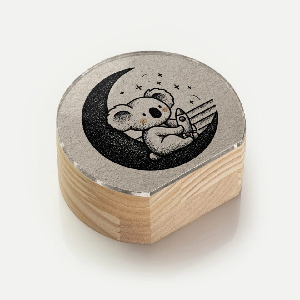 Totem Decorativo 'Koala Lunar'