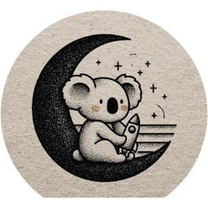 Totem Decorativo 'Koala Lunar'