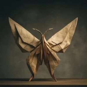Totem Decorativo 'Borboleta de Origami'