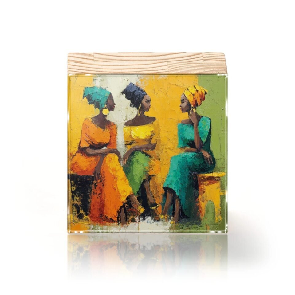 Totem Decorativo 'Entre Cores e Conversas'