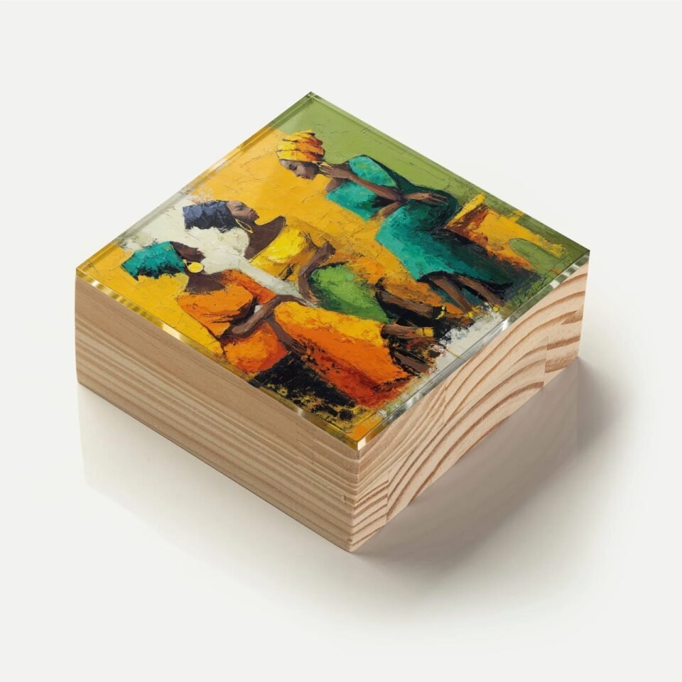Totem Decorativo 'Entre Cores e Conversas'