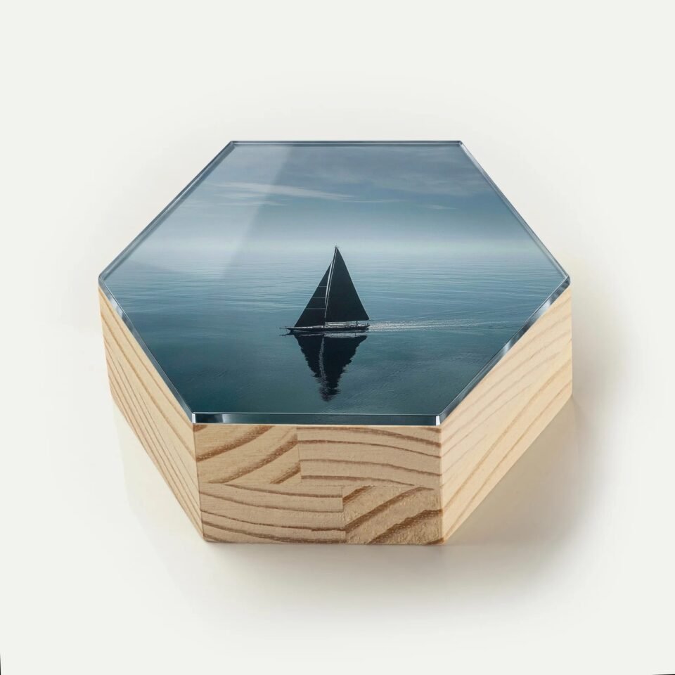 Totem Decorativo 'Além das Ondas'