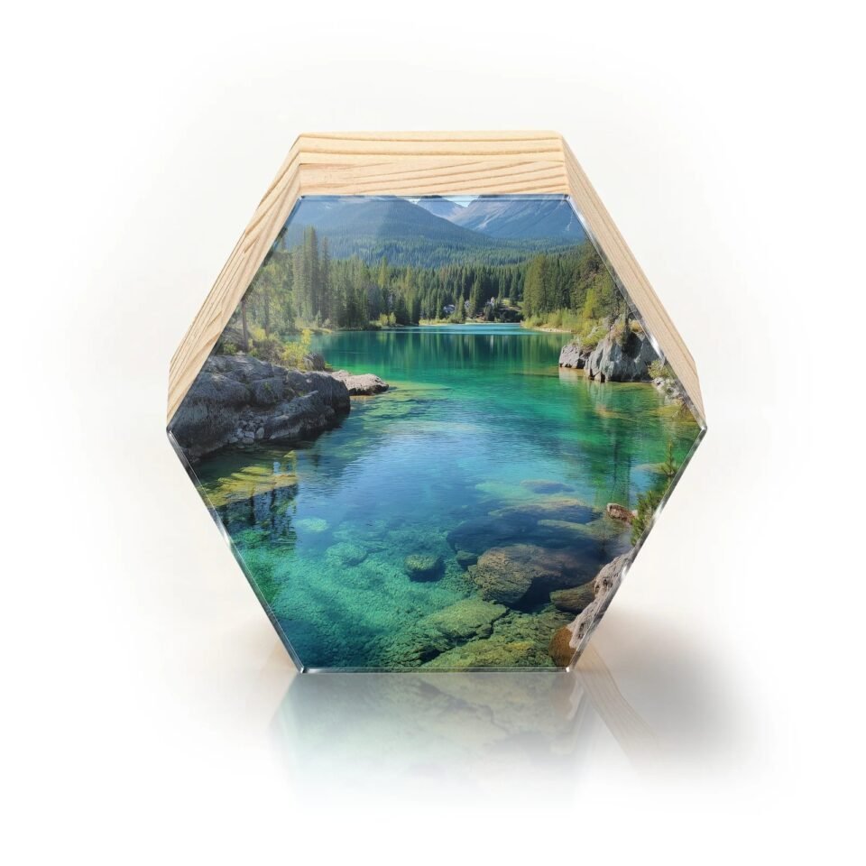 Totem Decorativo 'Lago Cristalino'