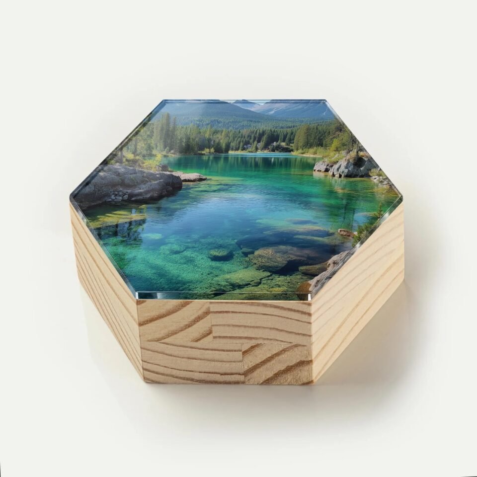 Totem Decorativo 'Lago Cristalino'