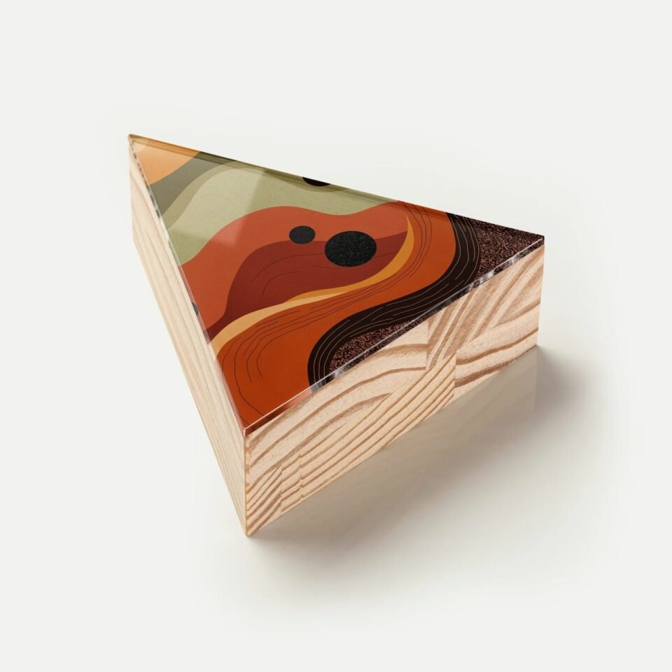 Totem Decorativo 'Terras em Movimento'