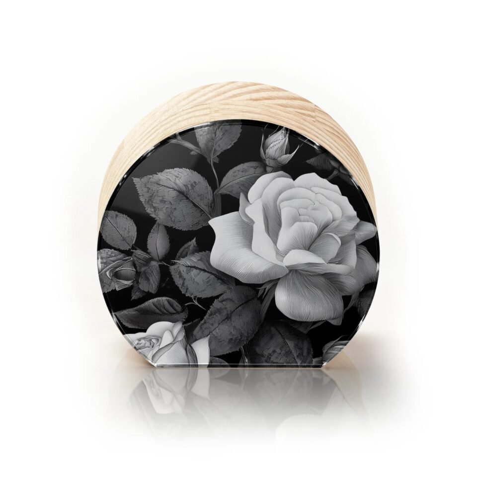 Totem Decorativo 'Rosa Única'