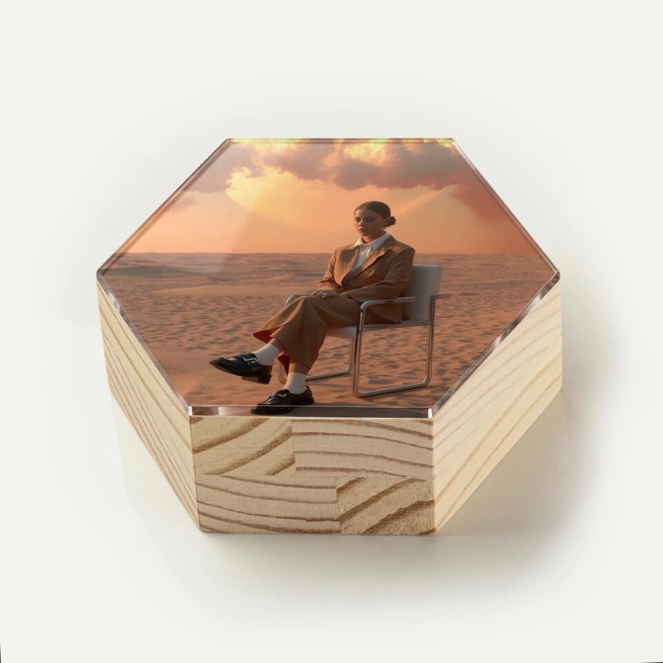 Totem Decorativo 'Silêncio no Deserto'