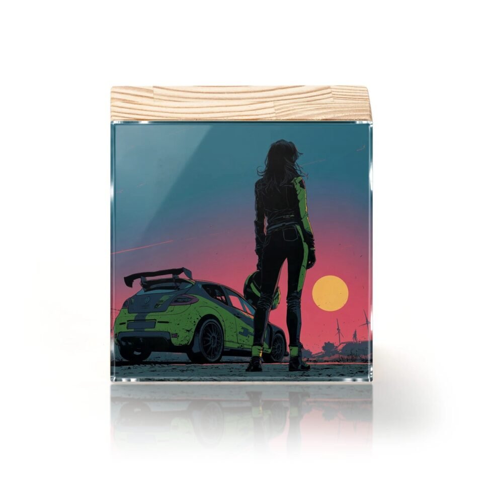 Totem Decorativo 'Pista ao Entardecer'