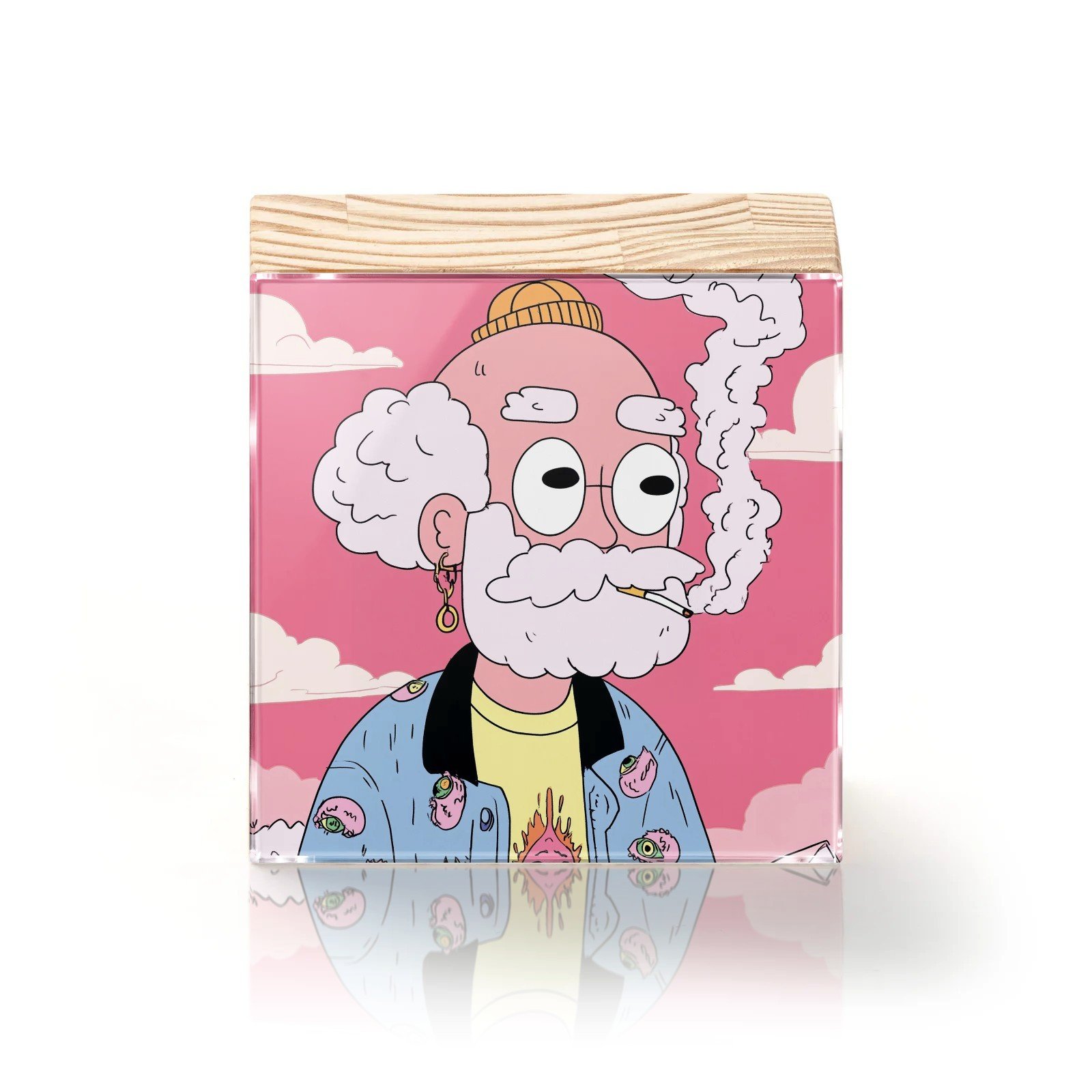 Totem Decorativo 'O Velho Descolado'